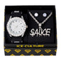 Watch and Necklace with Earrings Gift Set - W1K-158