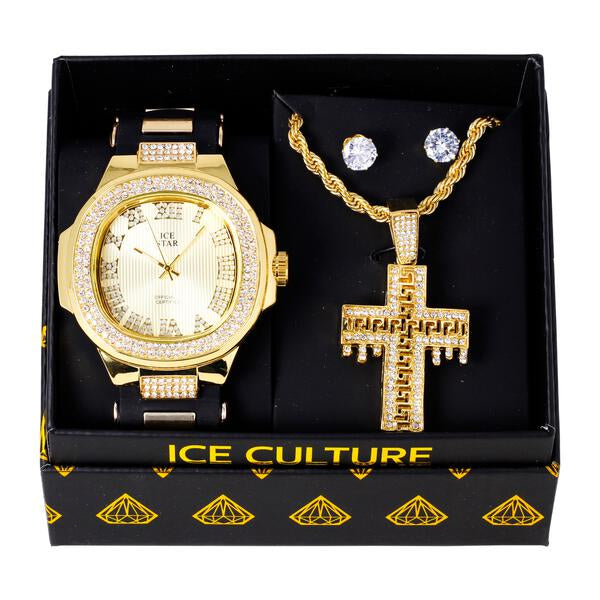 Watch and Necklace with Earrings Gift Set - W1K-156