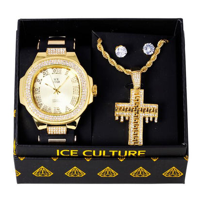 Watch and Necklace with Earrings Gift Set - W1K-156