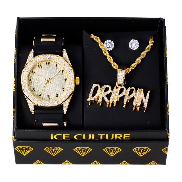 Watch and Necklace with Earrings Gift Set - W1K-155