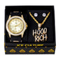 Watch and Hood Rich Necklace with Earrings Gift Set - W1K-160