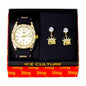 Watch and King Dangling Earring Gift Set - MSE-115