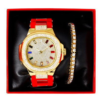 Watch and Bracelet Gift Set - 8731R-402