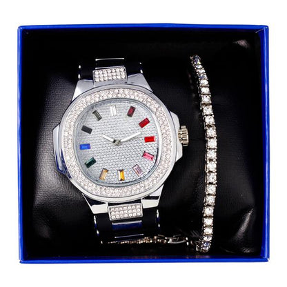 Watch and Bracelet Gift Set - 8731R-402