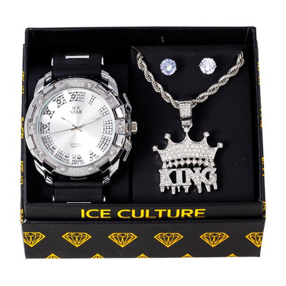 Watch and Necklace with Earrings Gift Set - W1K-159