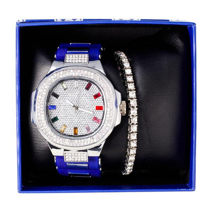 Watch and Bracelet Gift Set - 8731R-402