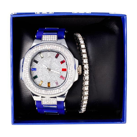 Watch and Bracelet Gift Set - 8731R-402