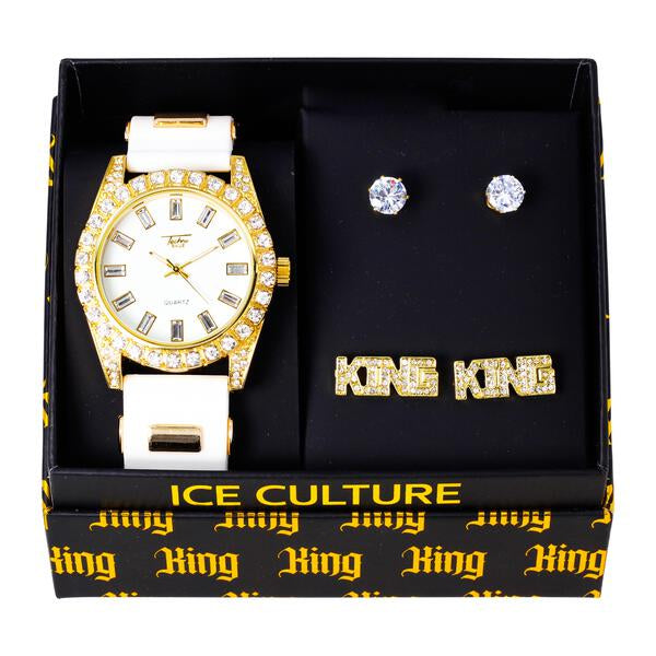 Watch and 2on King Dangling Earring Gift Set - MSE-110