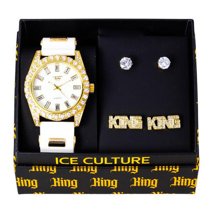 Watch and 2on King Dangling Earring Gift Set - MSE-110