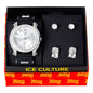 Watch and 2on Stud and Jesus Earring Gift Set - MSE-105