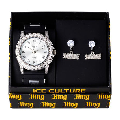 Watch and Savage Dangling Earring Gift Set - MSE-121