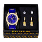 Watch and 2on Jesus Dangling Earring Gift Set - MSE-125