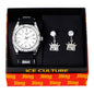 Watch and King Dangling Earring Gift Set - MSE-115
