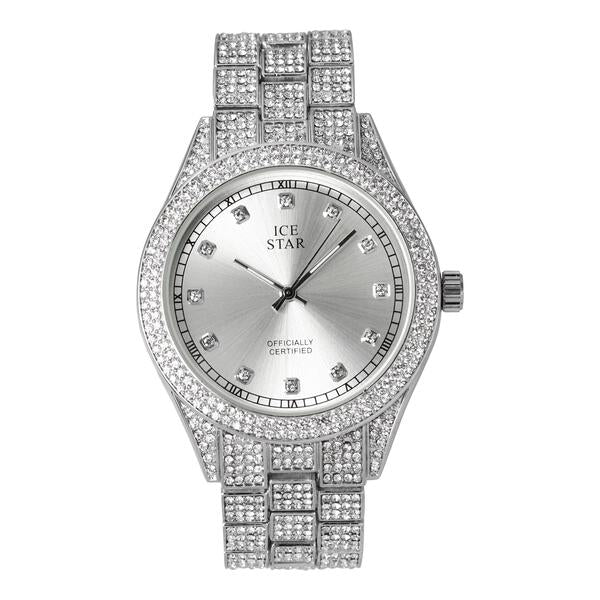 Urban Iced Out 44mm Metal Band Watch - 9120-MB
