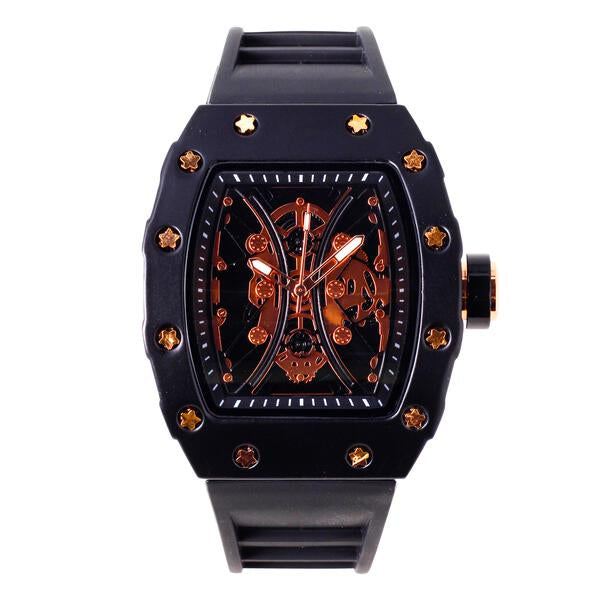 Iced Out 42.5mm Tonneau Watch - 9686-SB