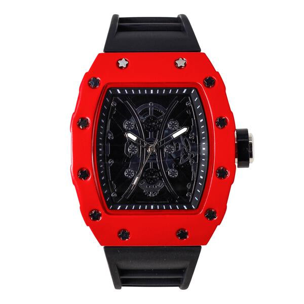 Iced Out 42.5mm Tonneau Watch - 9686-SB