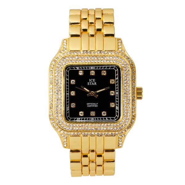 Urban Iced Out 40mm Metal Band Watch - 9196-MB