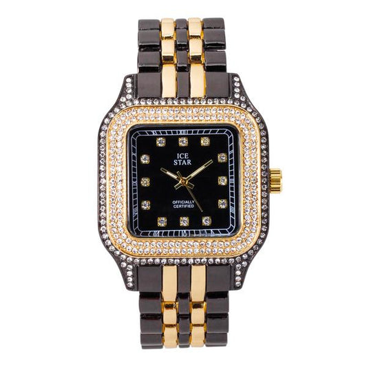 Urban Iced Out 40mm Metal Band Watch - 9196-MB