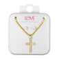 Ladies Cross Necklace with Earrings Set - DD-HC-320