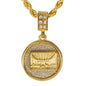 Iced Medium Last Supper Pendant with 4mm Rope Chain 24" - HC-2014*