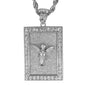 Iced Large Angel Pendant with 8mm Rope Chain 24" - HC-4061**