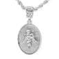 Iced Medium Angel Pendant with 4mm Rope Chain 24" - HC-2023*