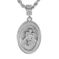 Iced Medium Angel Pendant with 4mm Rope Chain 24" - HC-3113*