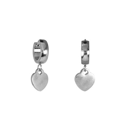 Dangling Heart Huggie Earring - SE-402