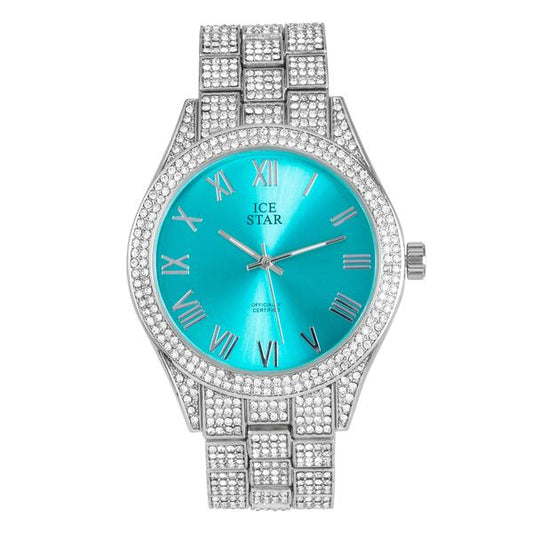 Urban Iced Out 44mm Metal Band Watch - 9120-1-TB