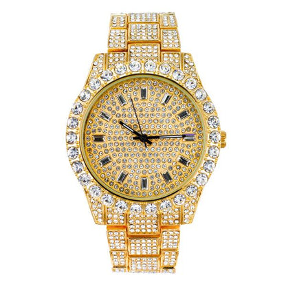 Urban Iced Out 44mm Metal Band Watch - 8918-MB
