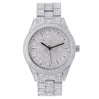 Urban Iced Out 44mm Metal Band Watch - 8798-MB