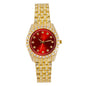 Ladies Iced-Out 32mm Metal Band Watch - 9531-MB