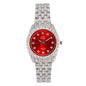 Ladies Iced-Out 32mm Metal Band Watch - 9531-MB