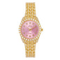 Ladies Iced-Out 32mm Metal Band Watch - 9531-MB