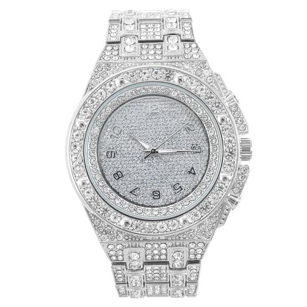 Urban Iced Out 47mm Metal Band Watch - 9264N-MB