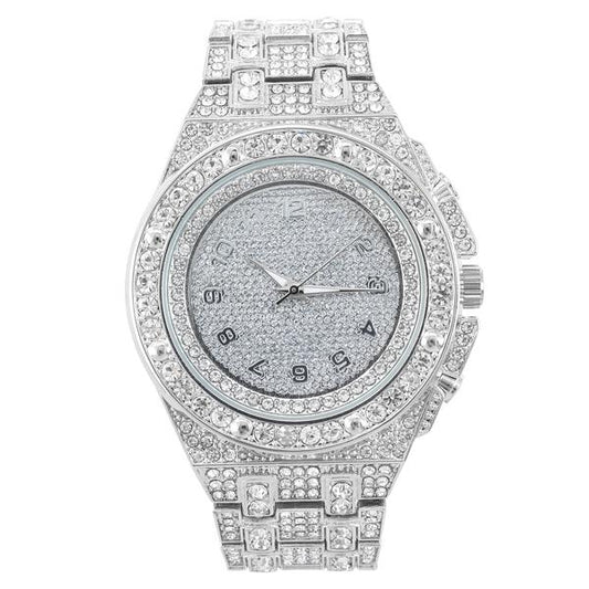 Urban Iced Out 47mm Metal Band Watch - 9264N-MB