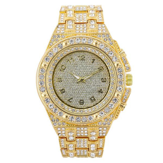 Urban Iced Out 47mm Metal Band Watch - 9264N-MB