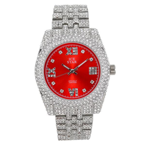 Urban Iced Out  Metal Band Watch  - 9480S-MB