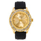 Urban Cross Dial Silicone Band Watch - 8732B-SB