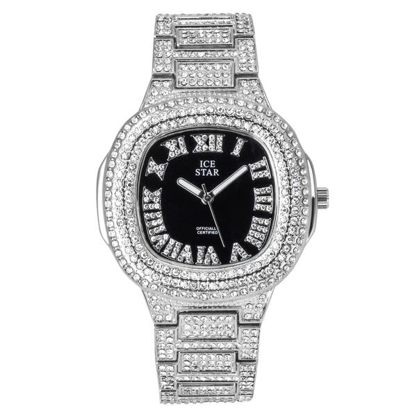 Urban Iced Out 44mm Metal Band Watch - 8908S-MB