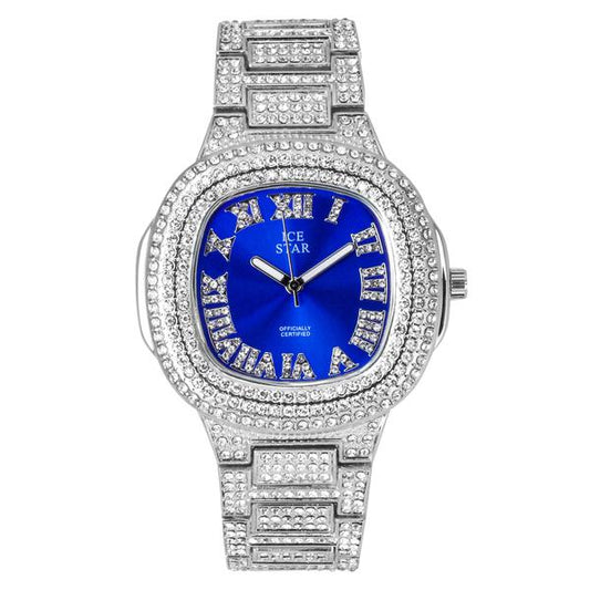 Urban Iced Out 44mm Metal Band Watch - 8908S-MB