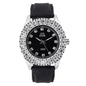 Urban Cross Dial Silicone Band Watch - 8732B-SB