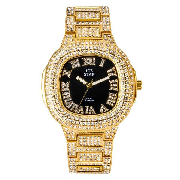 Urban Iced Out 44mm Metal Band Watch - 8908S-MB