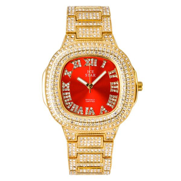 Urban Iced Out 44mm Metal Band Watch - 8908S-MB