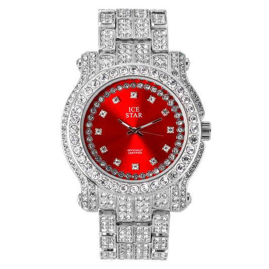 Urban Iced Out 44mm Metal Band Watch - 7341P-MB