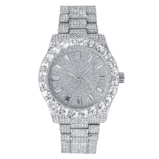 Urban Iced Out 43mm Metal Band Watch - 9482U-MB