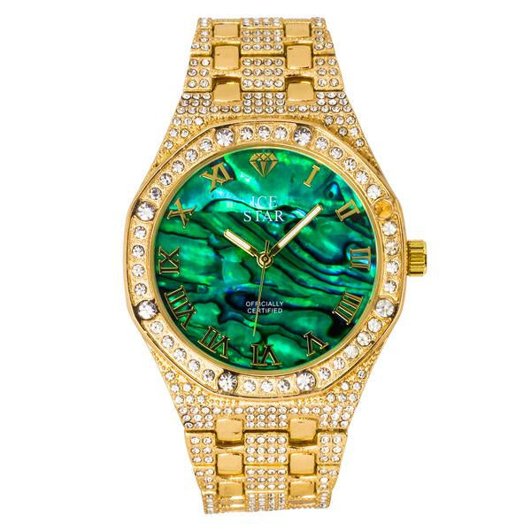 Urban Iced Out 46mm Metal Band Watch - 9122M-MB