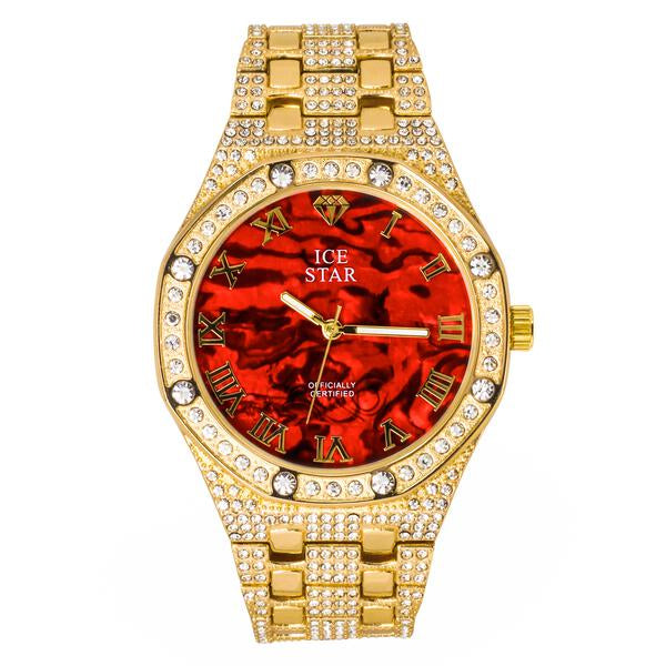 Urban Iced Out 46mm Metal Band Watch - 9122M-MB