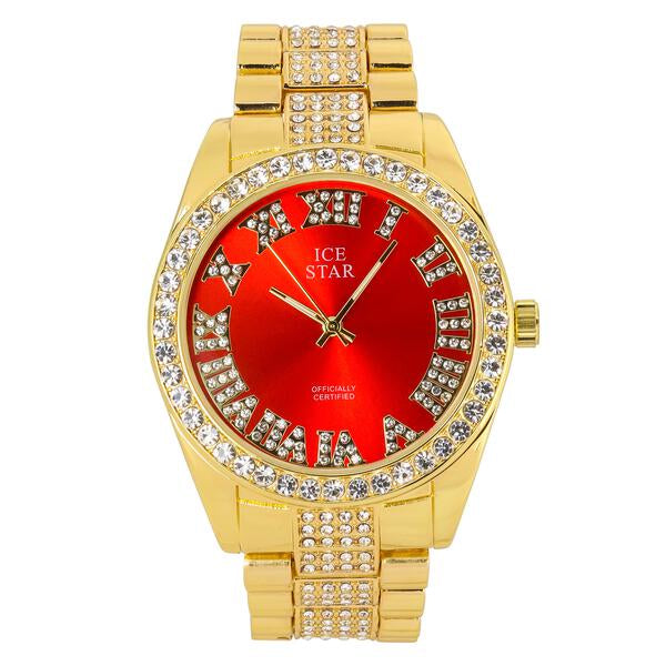 Urban Iced Out 45mm Metal Band Watch - 8180D-MB