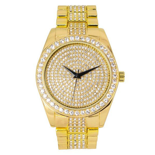Urban Iced Out 45mm Metal Band Watch - 8180-MB